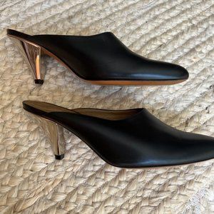 Celine Cone Heel Leather Mule